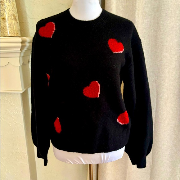 Kate spade New York woman’s heart wool sweater medium - Picture 1 of 8